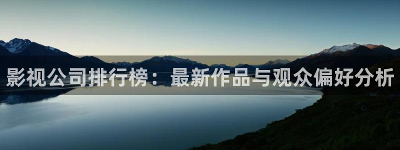 电影777：影视公司排行榜：最新作品与观众偏好分析